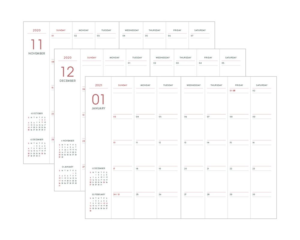2021 Prism Monthly Planner