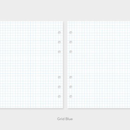 6 Ring A6 Wide Grid Note Refill