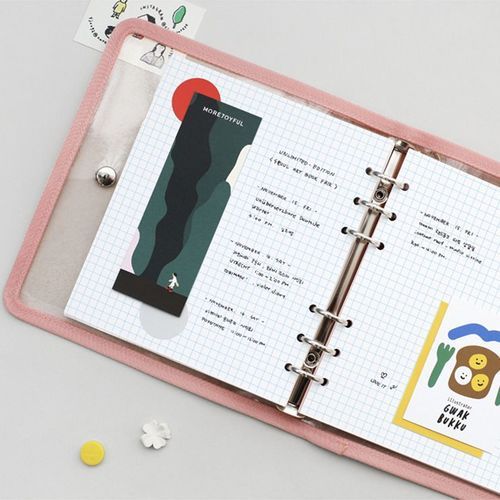 6 Ring A6 Wide Grid Note Refill