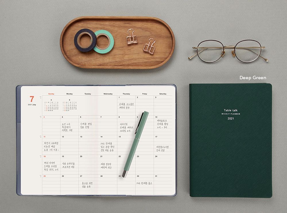 2021 Table Talk A5 Weekly Planner
