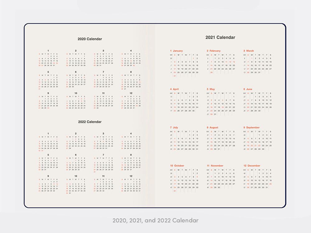 2021 Table Talk A5 Weekly Planner