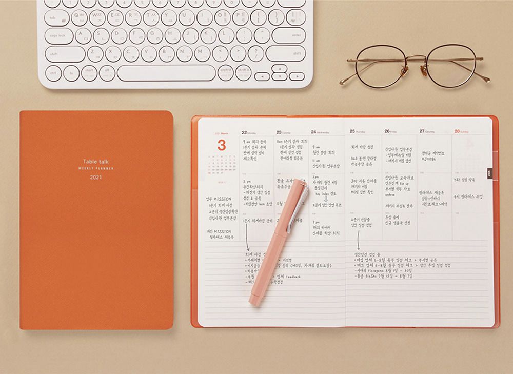 2021 Table Talk A5 Weekly Planner