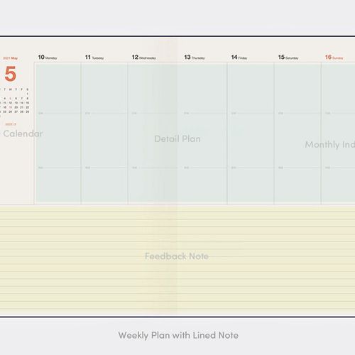 2021 Table Talk A5 Weekly Planner