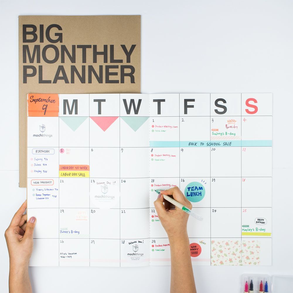 MochiThings: Big Monthly Planner MochiThings: Big Monthly Planner