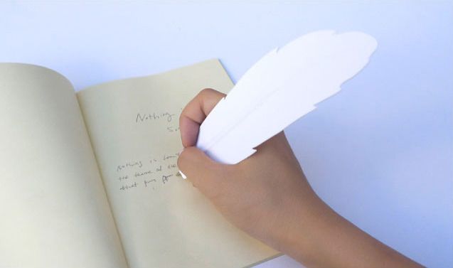 White Feather Pen
