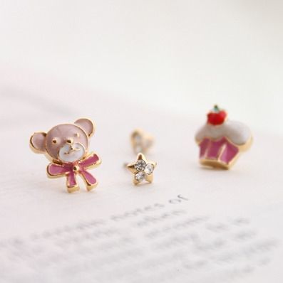 MochiThings: 4pcs Sugar Bear Earring Set