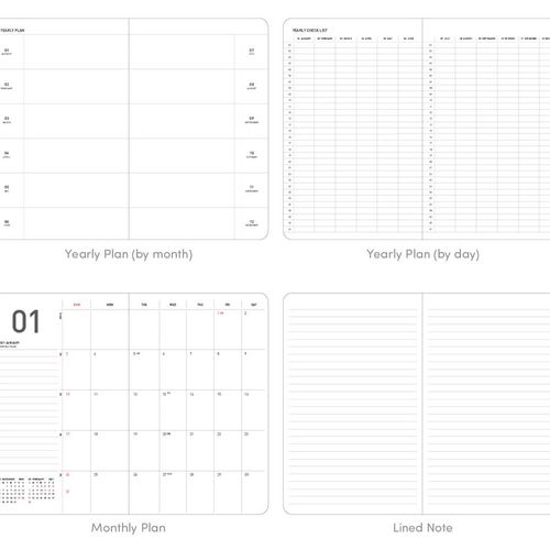 2021 Natural Monthly Planner