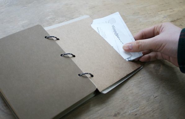 Pink Ring Binder Plain Notebook