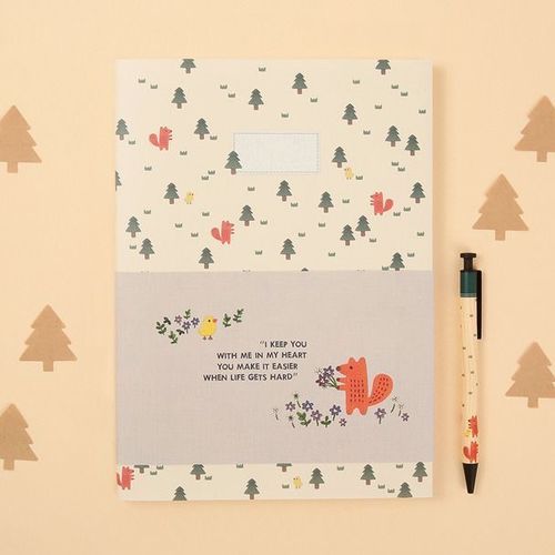 Large Toffeenut Lined Notebook