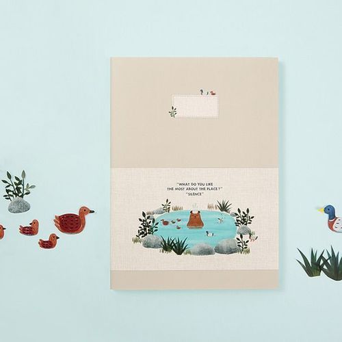 Large Toffeenut Lined Notebook