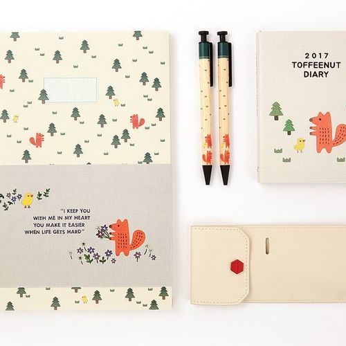 Large Toffeenut Lined Notebook