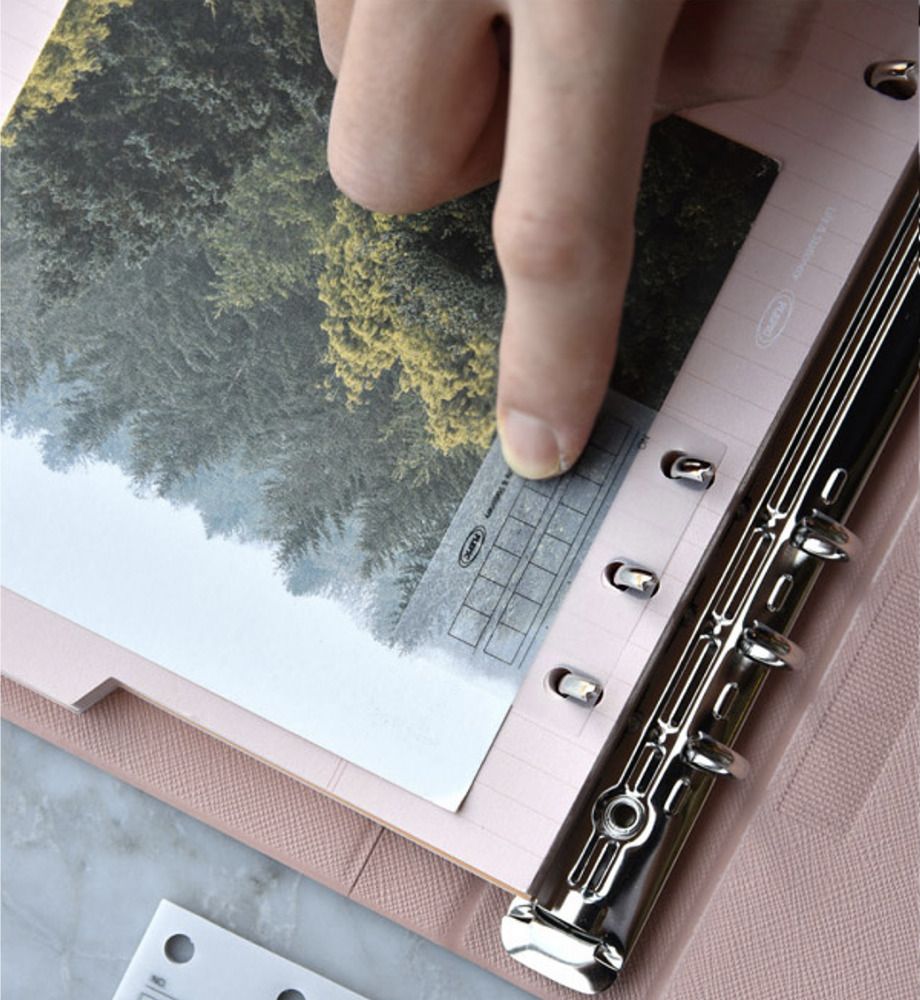 MochiThings Sticky 6 Ring Binder Label Holder