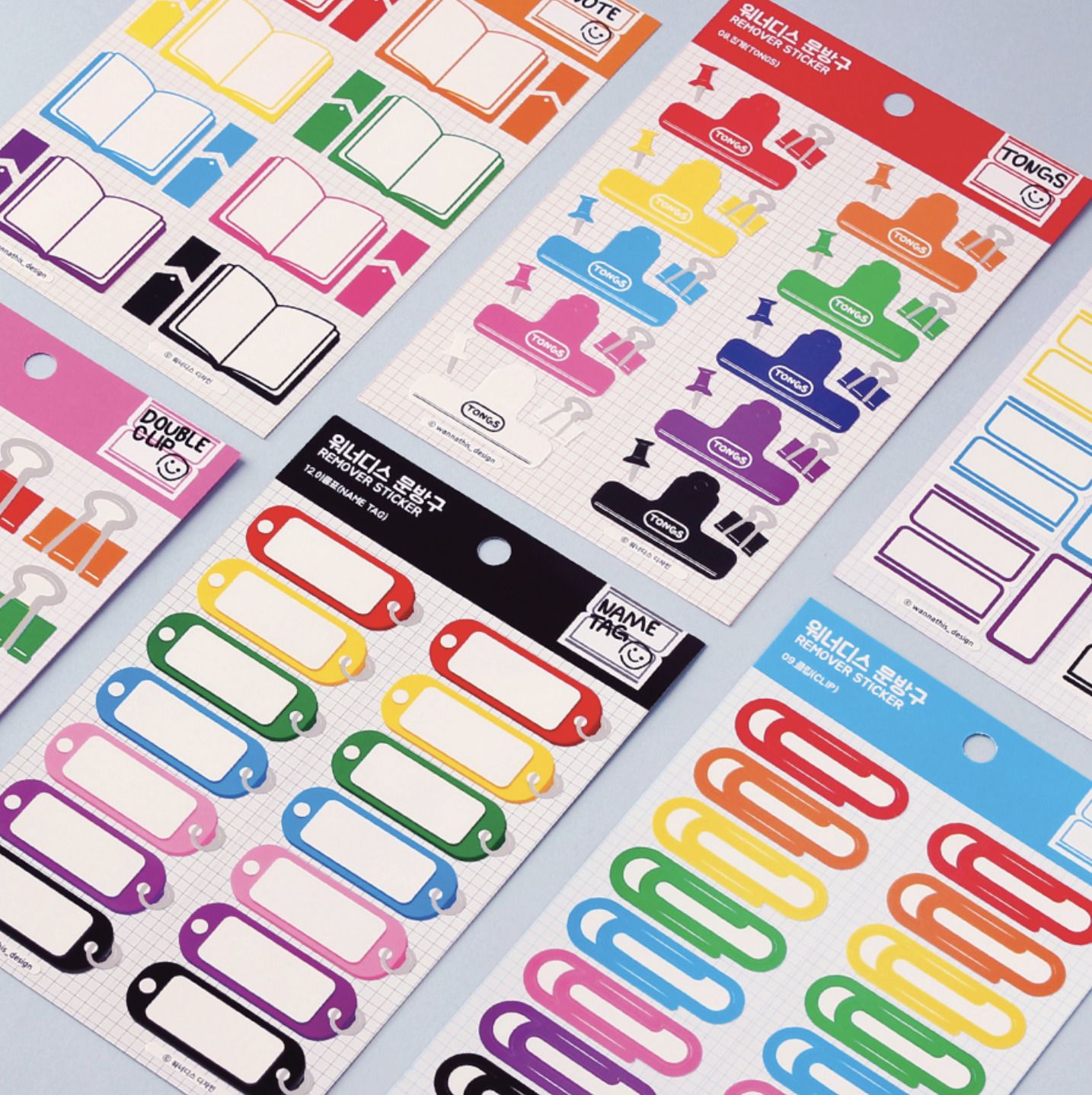 MochiThings Clip & Label Removable Sticker