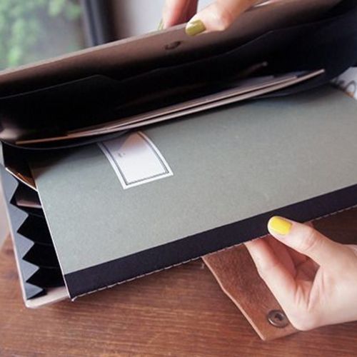 Large Brown Document Folder - Image 3