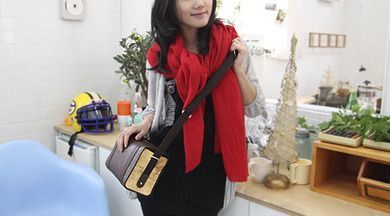 Dark Brown Leather Camera Bag