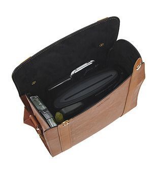 Tan Leather Camera Bag