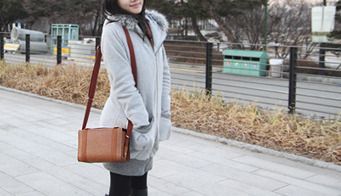 Tan Leather Camera Bag