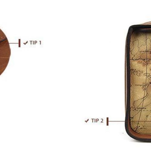 Tan Leather Camera Bag