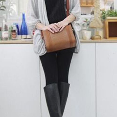 Tan Leather Camera Bag