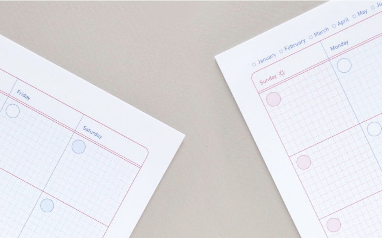 MochiThings Dateless A4 Monthly Desk Pad Refill