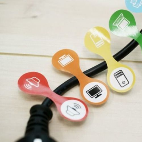 Colorful Cord Tag Sticker - Image 1