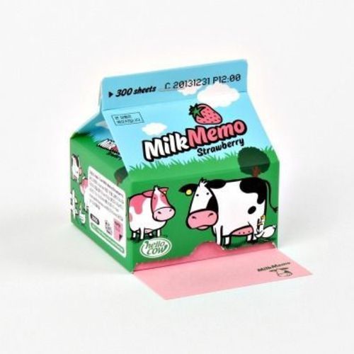 Hello Cow Strawberry Milk Notepad