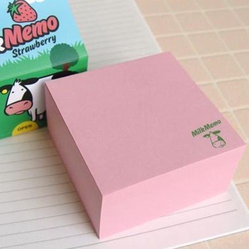 Hello Cow Strawberry Milk Notepad