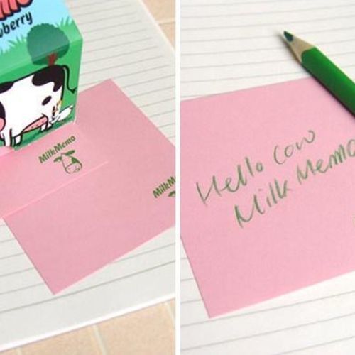 Hello Cow Strawberry Milk Notepad