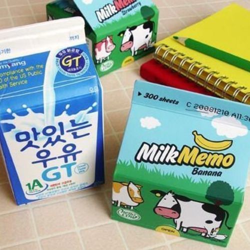 Hello Cow Strawberry Milk Notepad