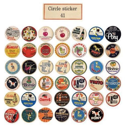 Vintage Coaster Sticker Label Set v1 - Image 3