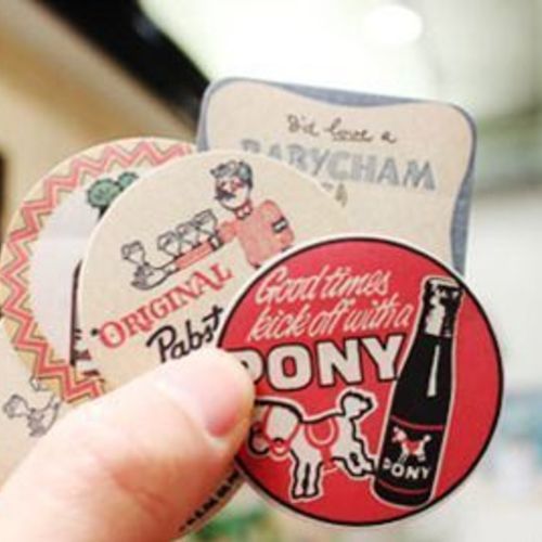 Vintage Coaster Sticker Label Set v1 - Image 8