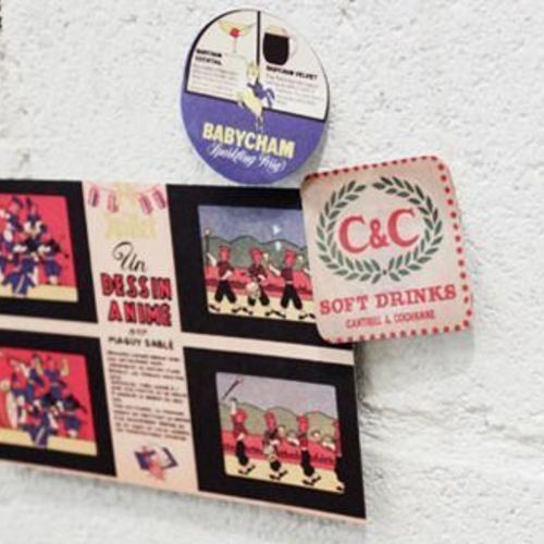 Vintage Coaster Sticker Label Set v1 - Image 11