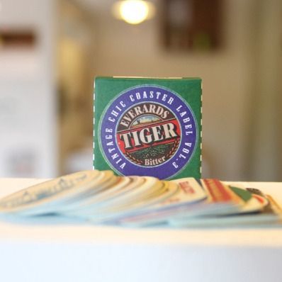 Vintage Coaster Sticker Label Set v3