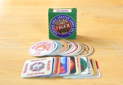 Vintage Coaster Sticker Label Set v3