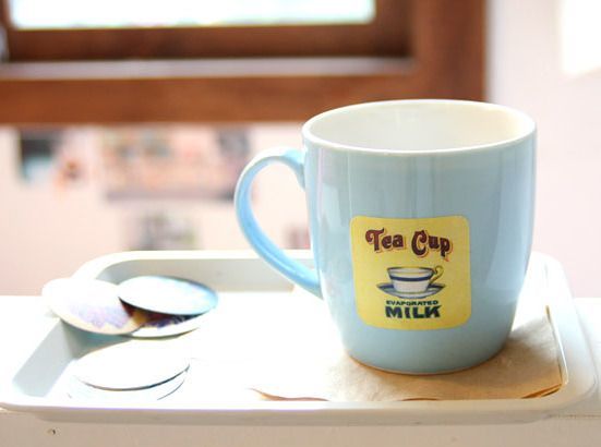 Vintage Coaster Sticker Label Set v3