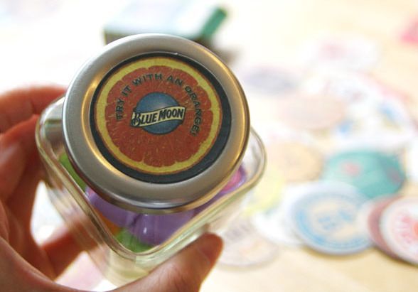 Vintage Coaster Sticker Label Set v3