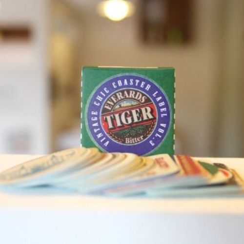 Vintage Coaster Sticker Label Set v3 - Image 1