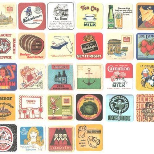 Vintage Coaster Sticker Label Set v3 - Image 5