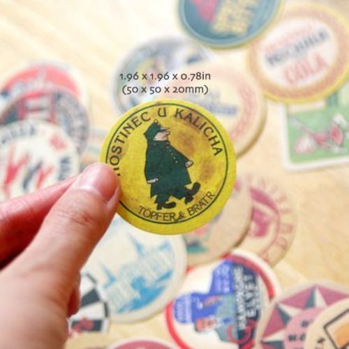 Vintage Coaster Sticker Label Set v3 - Image 6
