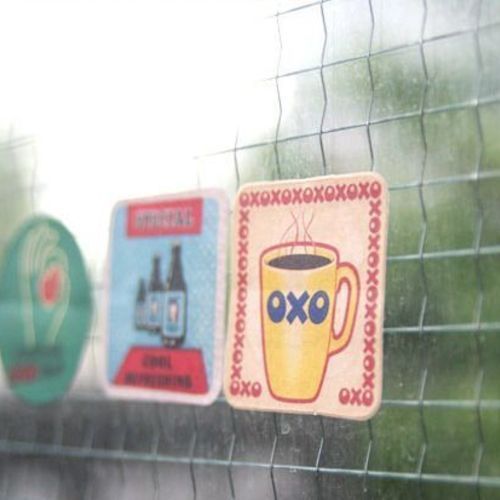 Vintage Coaster Sticker Label Set v3 - Image 14