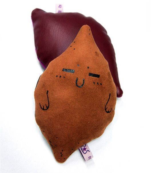 Brown Sweet Potato Mouse Cushion