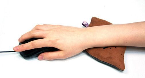 Brown Sweet Potato Mouse Cushion