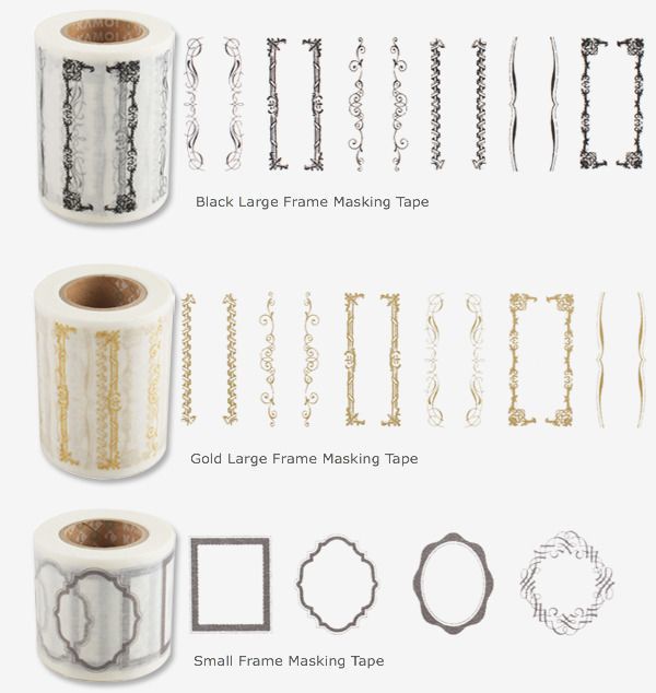 Black Large Frame Masking Tape