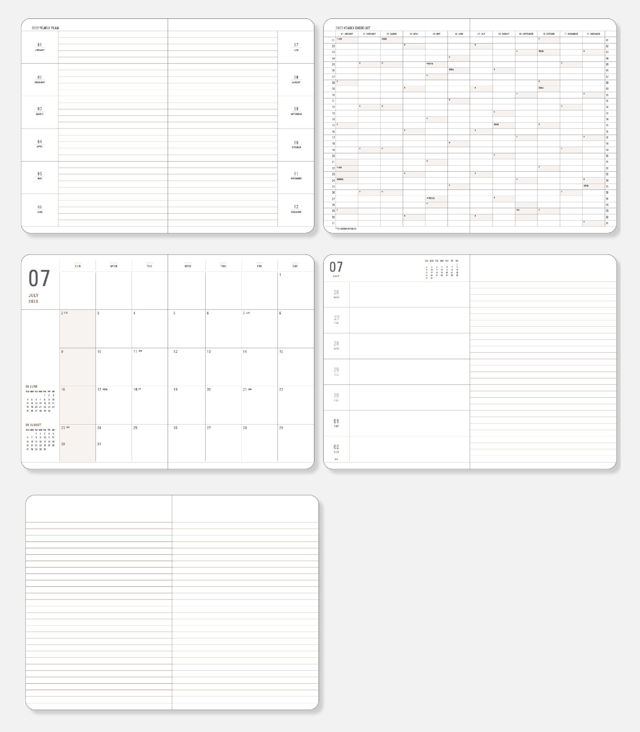 MochiThings 2023 Ardium Weekly Basic Planner