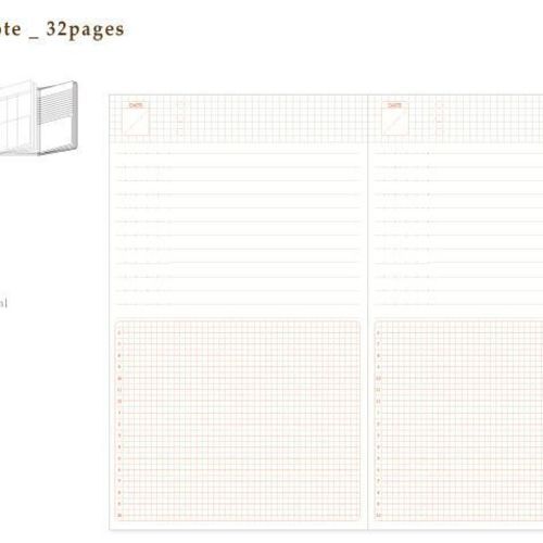 Small Pattern Folding Planner Refill Notebook - Image 2