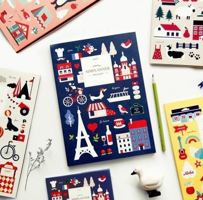 2015 Large Pattern Monthly Planner