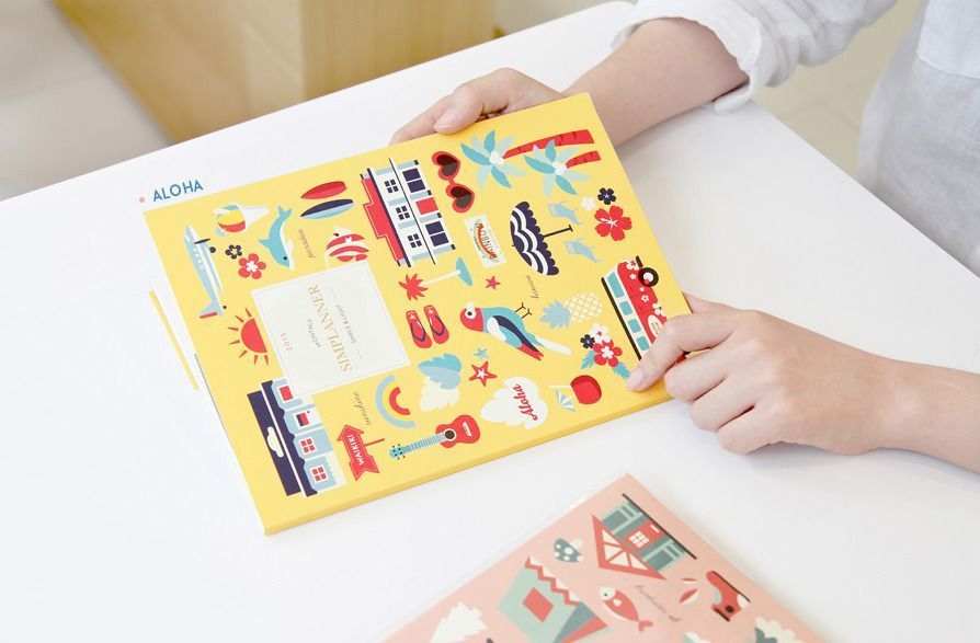 2015 Large Pattern Monthly Planner