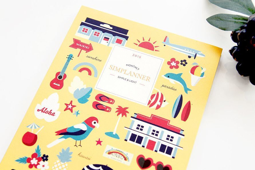 2015 Large Pattern Monthly Planner