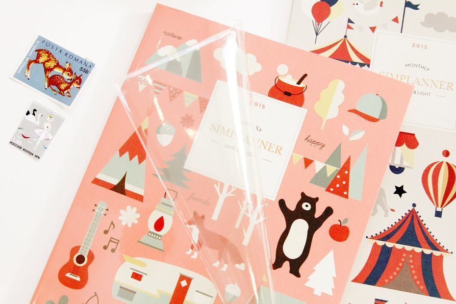 2015 Large Pattern Monthly Planner