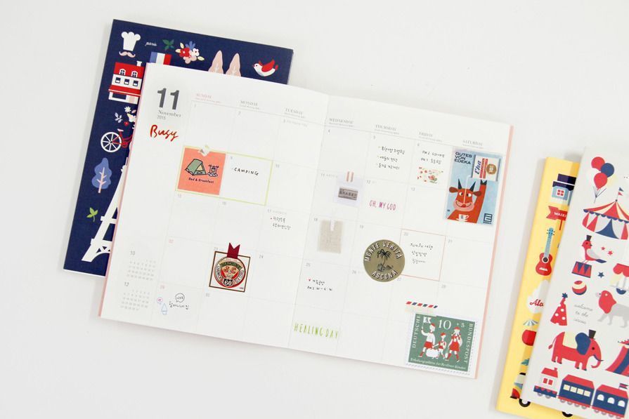 2015 Large Pattern Monthly Planner